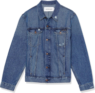 Мужская джинсовая куртка Calvin Klein с карманами 1159777487 (Синий, XS)