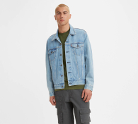 Мужская джинсовая куртка Levi's джинсовка 1159790889 (Голубой, XL)