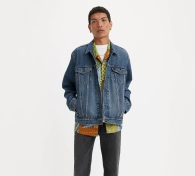Чоловіча джинсова куртка Levi's джинсівка 1159799666 (Білий/синій, M)