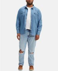 Стильні чоловічі джинси Levi's рвані оригінал