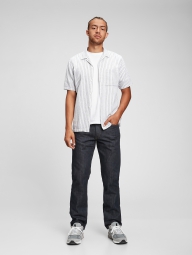 Чоловічі джинси GAP штани прямого крою 1159800262 (Білий/синій, 32W 36L)
