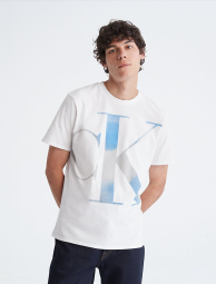 Мужская футболка Calvin Klein с логотипом 1159772890 (Белый, XXL)
