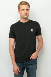 Мужская футболка Karl Lagerfeld Paris с логотипом 1159791207 (Черный, M)
