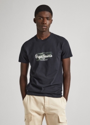 Чоловіча футболка Pepe Jeans London з логотипом 1159793778 (Чорний, L)