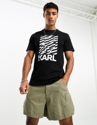 Футболка чоловіча Karl Lagerfeld Paris з принтом 1159794251 (Чорний, XL)