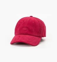 Стильна кепка вельветова Levi's бейсболка з логотипом 1159799926 (червоний, One size)