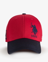 Бейсболка U.S. Polo Assn 1159802849 (Красный, One size)