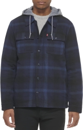 Мужская куртка-рубашка Levi`s утепленная на меху 1159803447 (Синий, S)