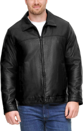 Мужская куртка Tommy Hilfiger из искусственной кожи 1159783272 (Черный, 5XL)