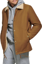 Мужская куртка Calvin Klein с подкладкой из шерпы 1159791109 (Коричневый, XXL)