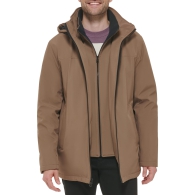 Чоловіча водостійка куртка Calvin Klein з капюшоном 1159804291 (Коричневий, XXL)