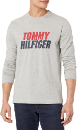 Лонгслив мужской Tommy Hilfiger кофта с логотипом 1159770073 (Серый, M)
