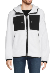 Куртка Michael Kors из искусственного меха с капюшоном 1159780699 (Белый, M)