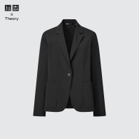 Классический пиджак UNIQLO на пуговице 1159781651 (Черный, XL)
