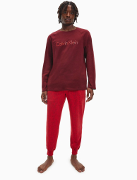 Мужская пижама Calvin Klein кофта и штаны 1159773792 (Красный, L)