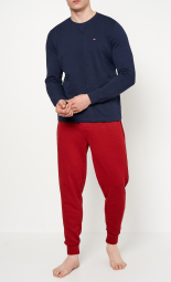 Мужская пижама Tommy Hilfiger кофта и штаны 1159775726 (Красный/Синий, M)