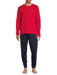 Мужская пижама Tommy Hilfiger кофта и штаны 1159781157 (Красный/Синий, M)