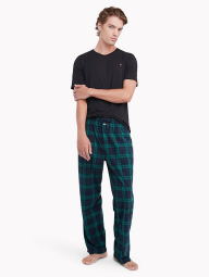Мужская пижама Tommy Hilfiger футболка и штаны 1159783959 (Черный/Зеленый, XXL)