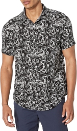Мужская тенниска Karl Lagerfeld Paris рубашка с принтом 1159803557 (Черный, S)