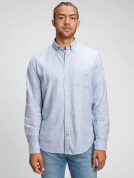 Классическая мужская рубашка GAP art132633 (Голубой, размер S)