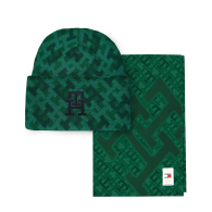 Набор Tommy Hilfiger шапка и шарф 1159776975 (Зеленый, One size)