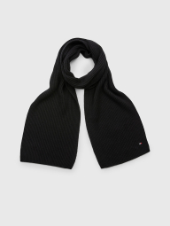 Вязаный шарф Tommy Hilfiger с логотипом 1159777920 (Черный, One size)