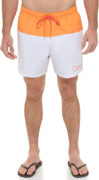 Шорты мужские для плавания Calvin Klein 1159777392 (Белый/Оранжевый, L)