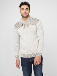 Мужской свитер GUESS на молнии 1159782900 (Серый, XL)