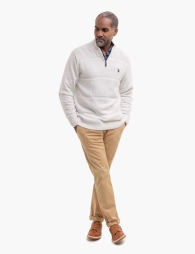 Чоловічий светр U.S. Polo Assn з блискавкою 1159799865 (Білий, XL)
