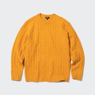 Мягкий свитер UNIQLO 1159802676 (Желтый, S)
