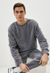 Мужской вельветовый свитшот Calvin Klein кофта 1159790703 (Серый, M)