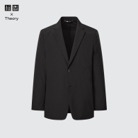 Классический пиджак UNIQLO на пуговицах 1159779995 (Черный, XL)