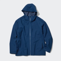 Парка Uniqlo легка куртка вітровка з капюшоном унісекс оригінал 1159778400 (Білий/синій, L)