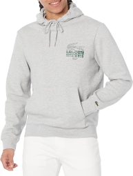 Мужское худи Lacoste с логотипом 1159803808 (Серый, 4XL)
