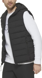 Тепла чоловіча жилетка Calvin Klein Sorona безрукавка з капюшоном 1159802779 (Чорний, L)