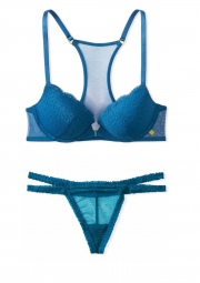 Елеганний комплект білизни Victoria's Secret 1159764739 (Синій, 32A/XS)