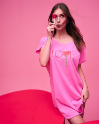 Домашнее платье Victoria’s Secret пижама 1159763508 (Розовый, XL/XXL)