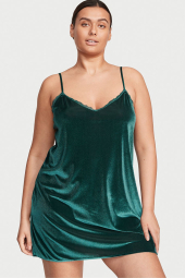 Платье домашнее Victoria's Secret бархатное 1159771581 (Зеленый, XS)
