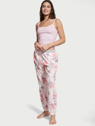 Домашний комплект пижамы Victoria’s Secret майка и штаны 1159763370 (Розовый/Белый, XL)
