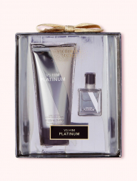 Мини-набор из парфюмерной воды и лосьона Victoria’s Secret Him Platinum 1159760560 (Серебристый, 100 ml/7,5 ml)