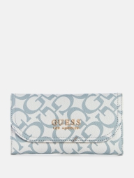 Стильний жіночий гаманець Guess на кнопці 1159793994 (Сірий, One size)