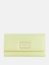Стильний жіночий гаманець Guess на кнопці 1159794126 (Зелений, One size)