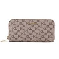 Жіночий текстурований гаманець Karl Lagerfeld Paris на блискавці 1159800015 (Бежевий, One size)