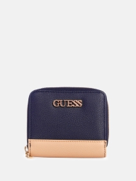 Жіночий міні-гаманець Guess із логотипомЖіночий міні-гаманець Guess з логотипом 1159801068 (Бежевий, One size)