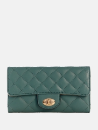 Жіночий гаманець Guess на кнопці 1159802446 (Зелений, One size)
