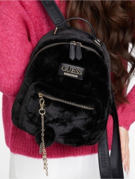 Жіночий рюкзак GUESS зі штучного хутра 1159799806 (Чорний, One size)
