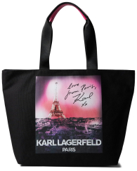 Женская сумка Karl Lagerfeld Paris с принтом 1159788978 (Черный, One size)