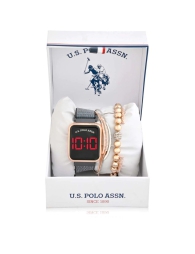 Подарунковий набір U.S. Polo Assn годинник та браслети 1159794604 (Золотистий, One size)