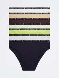 Набор из 7 трусиков бикини Calvin Klein с логотипом 1159790583 (Разные цвета, XS)