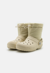 Теплые ботинки Crocs на меху 1159787485 (Бежевый, 41-42)